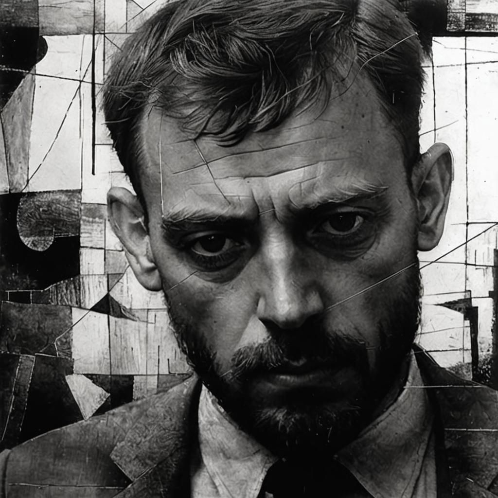 Abstract Composition in Style of Paul Klee