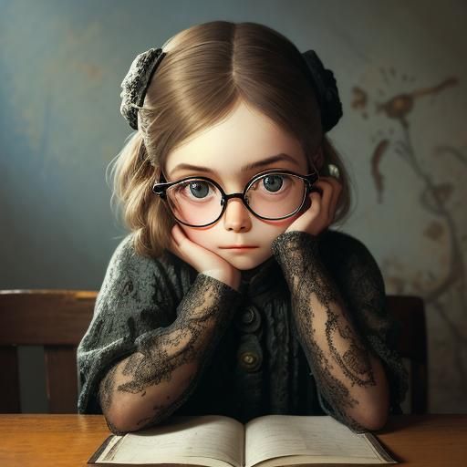 Girl with Glasses, Evoking Innocence and Wonder