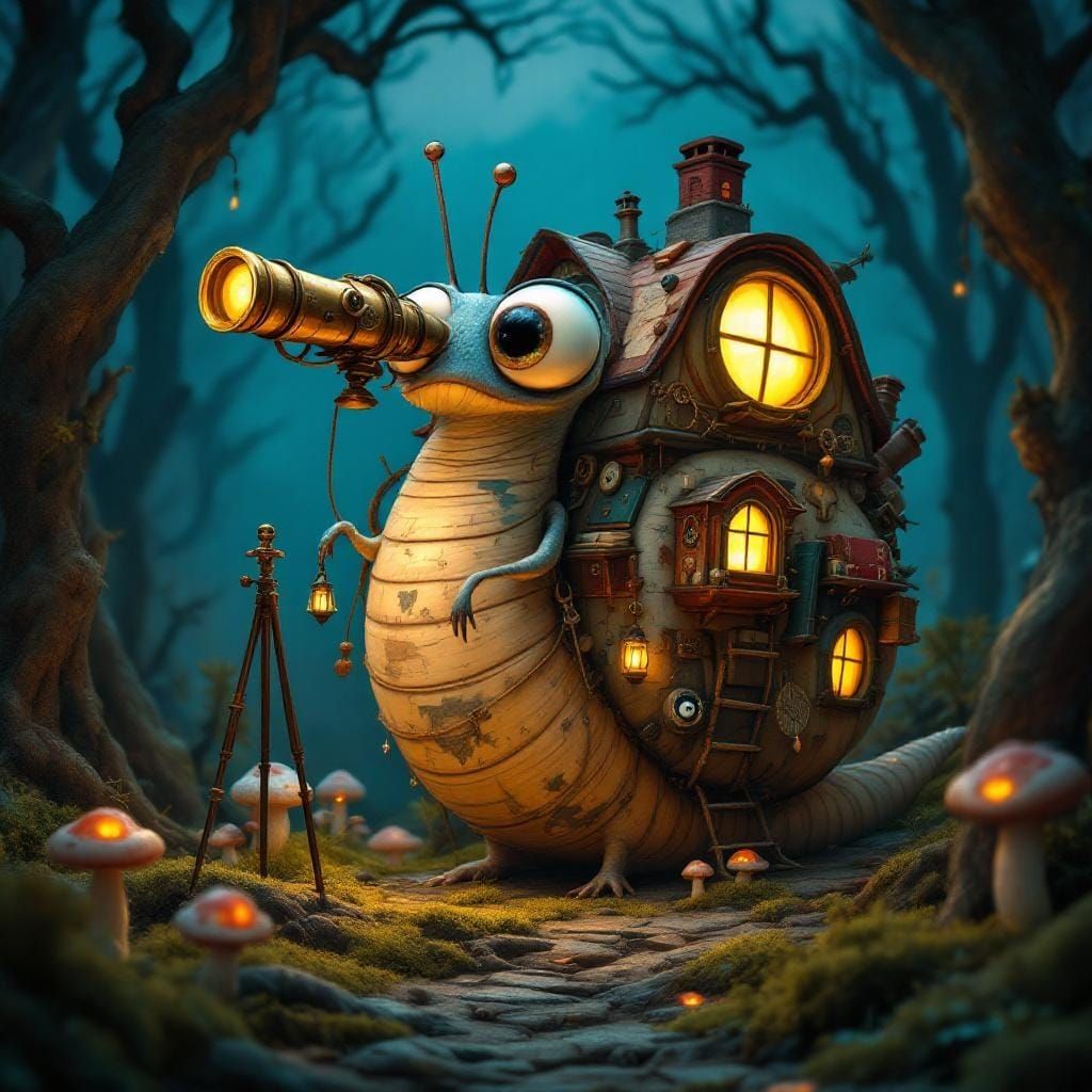 Gothic Snail House in Burtonesque Style