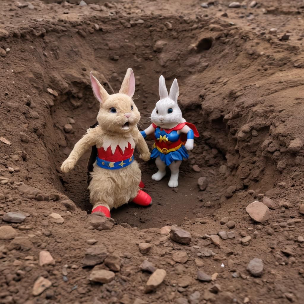 Wonder Woman Bunny Lands with a Bang