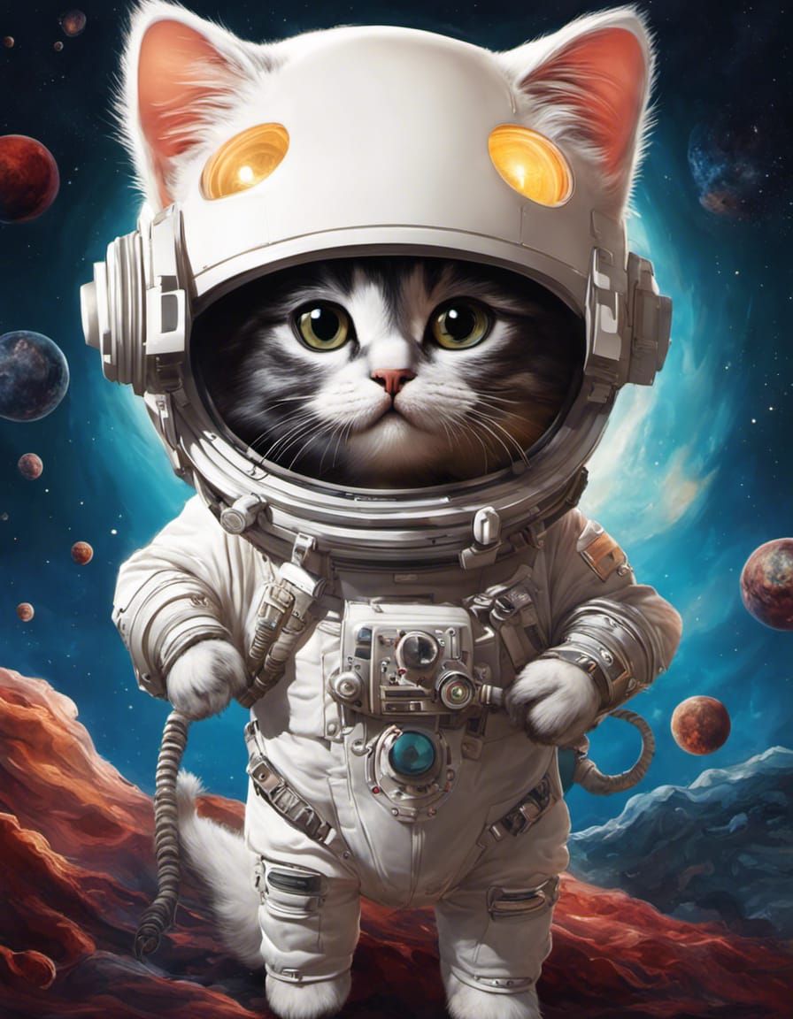 Astronaut kitten