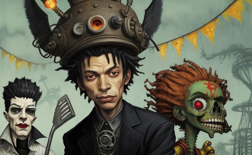 Industrial Vampire Wonderland in Dark Fantasy Style