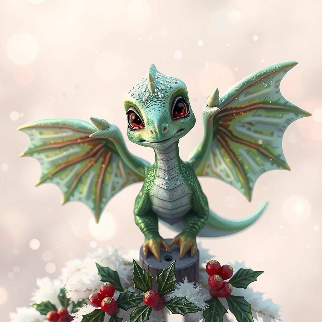 Enchanted Winter Stegosaurus