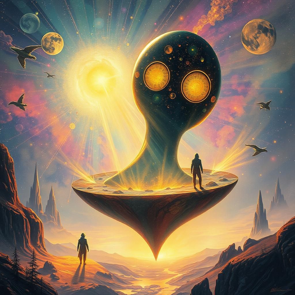 gilded obsidian ALIEN SPACECRAFT light gossamer vortex solar...