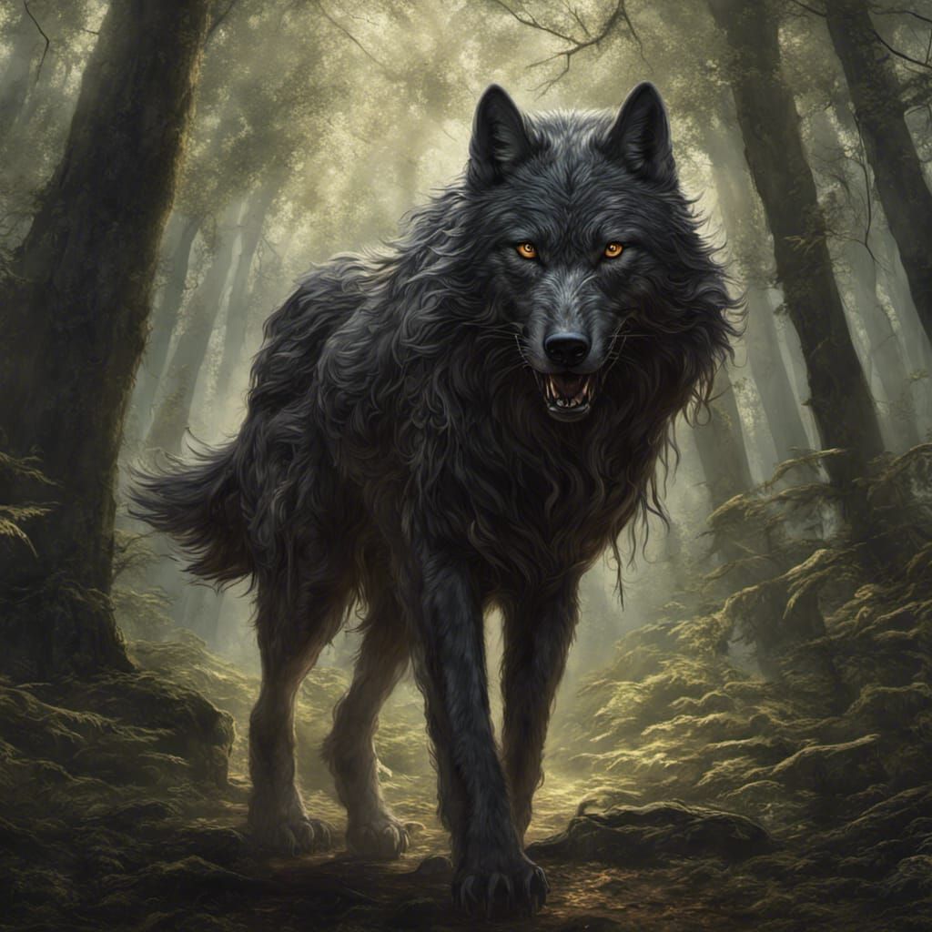 Black Dire Wolf