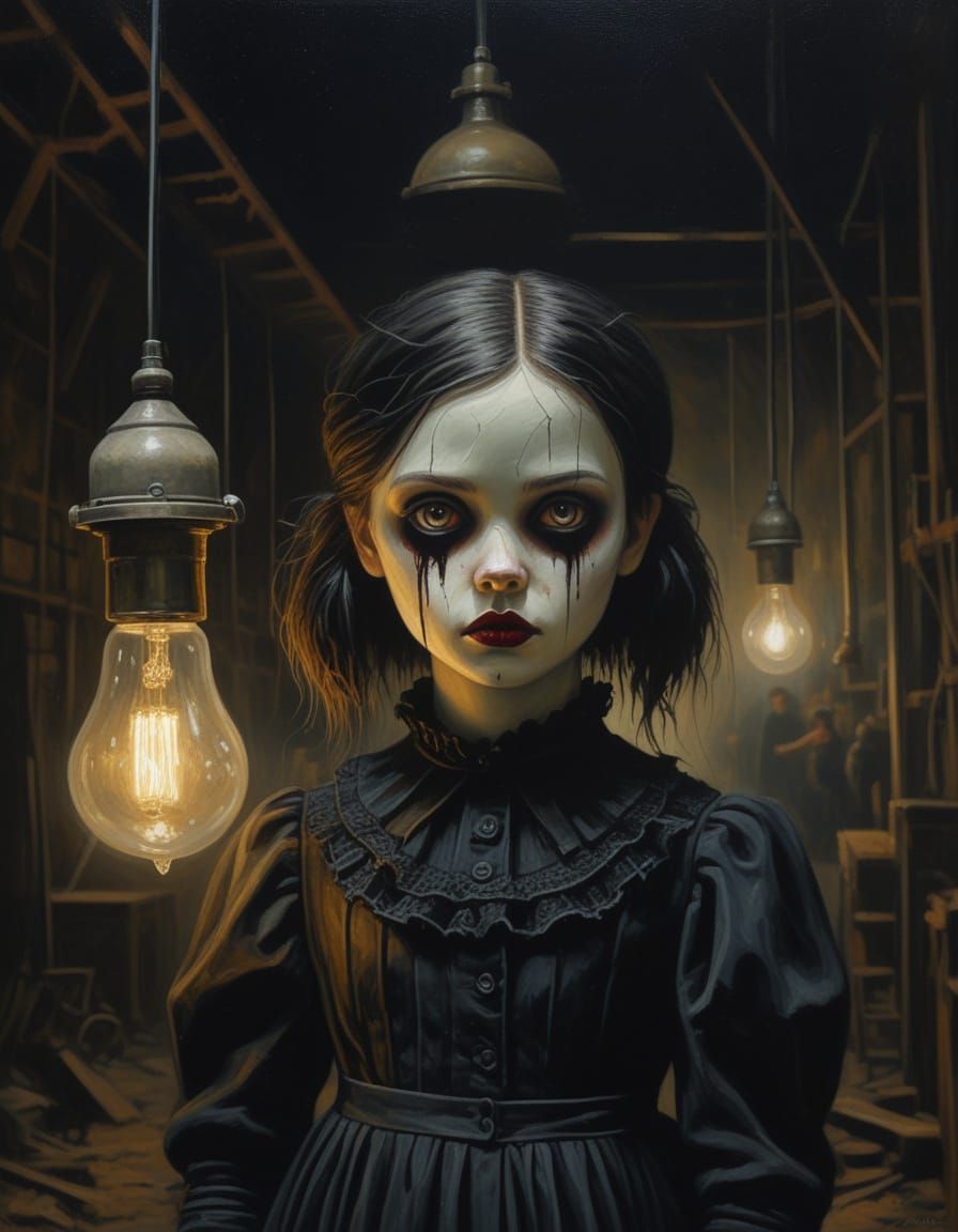 The girl in the attic.