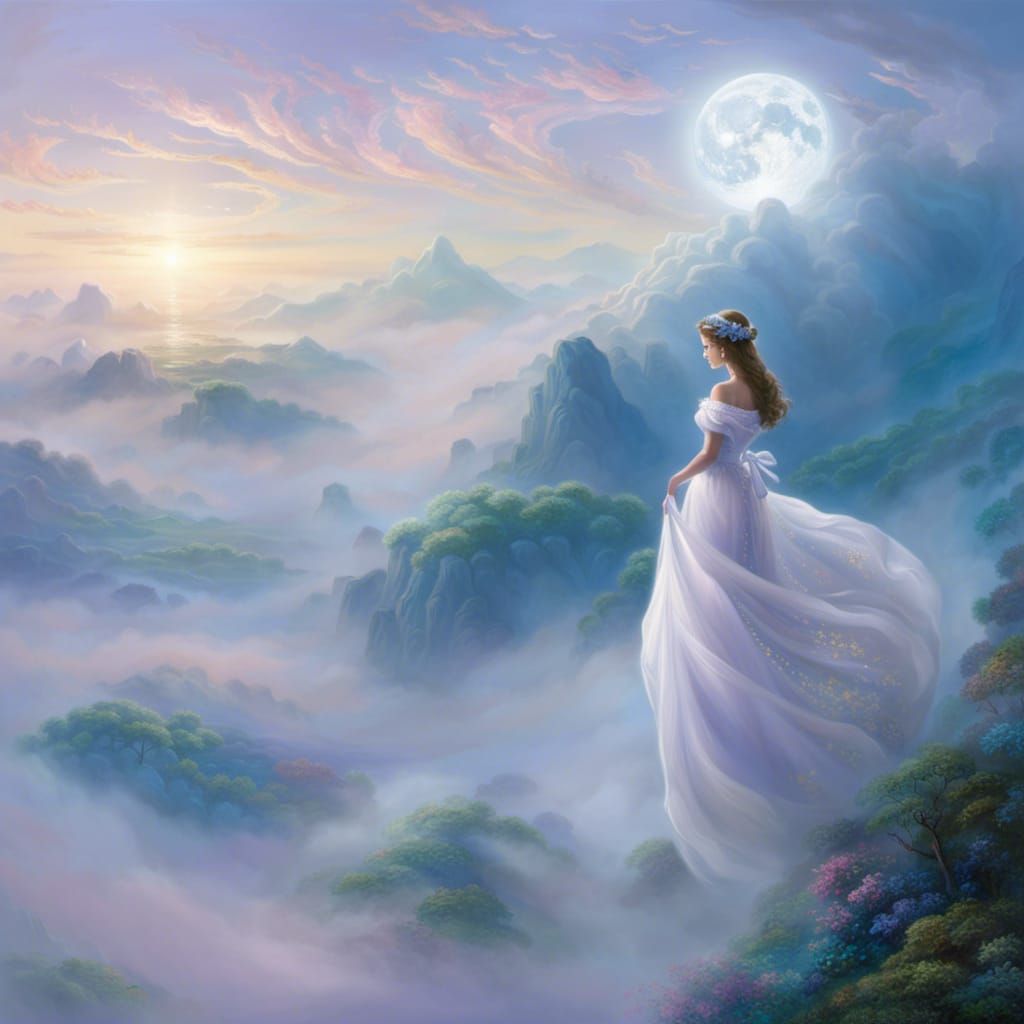 Paraselene woman, I'm your man on the moon. And like a grain of diamond dust, you float...