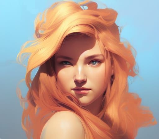 Hyperdetailed Portrait in Volumetric Lighting Style