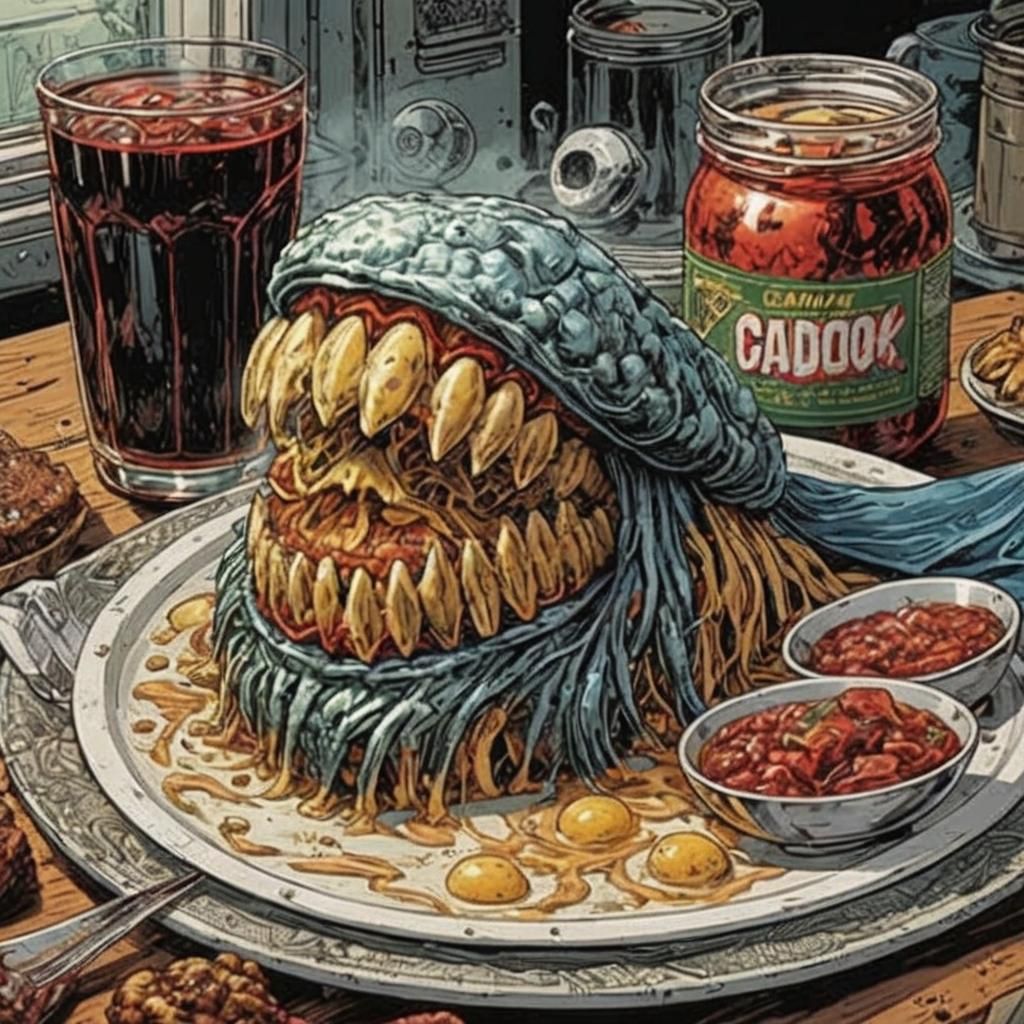 Strange Meal in Modern Comic Book Art