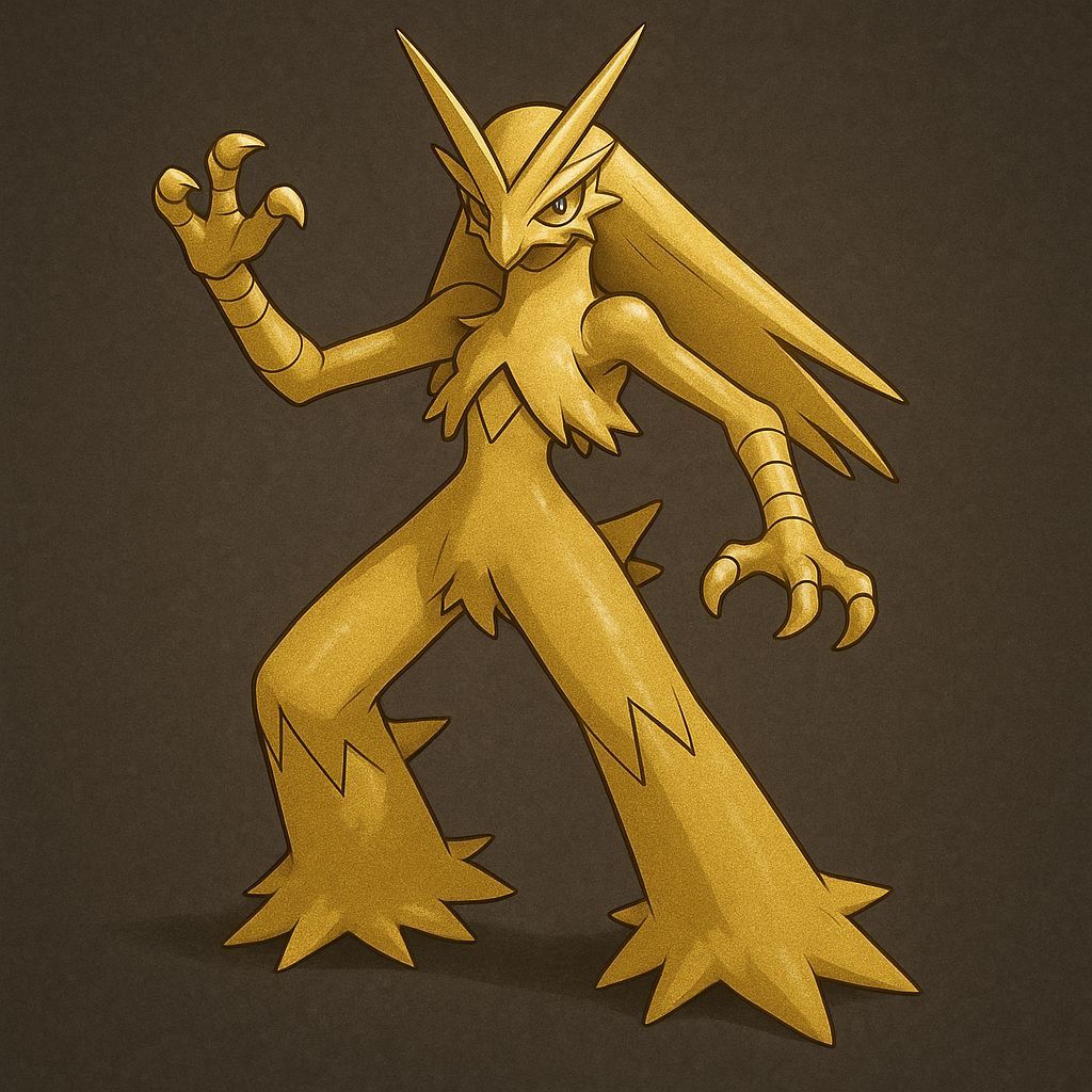 Golden Blaziken Artwork