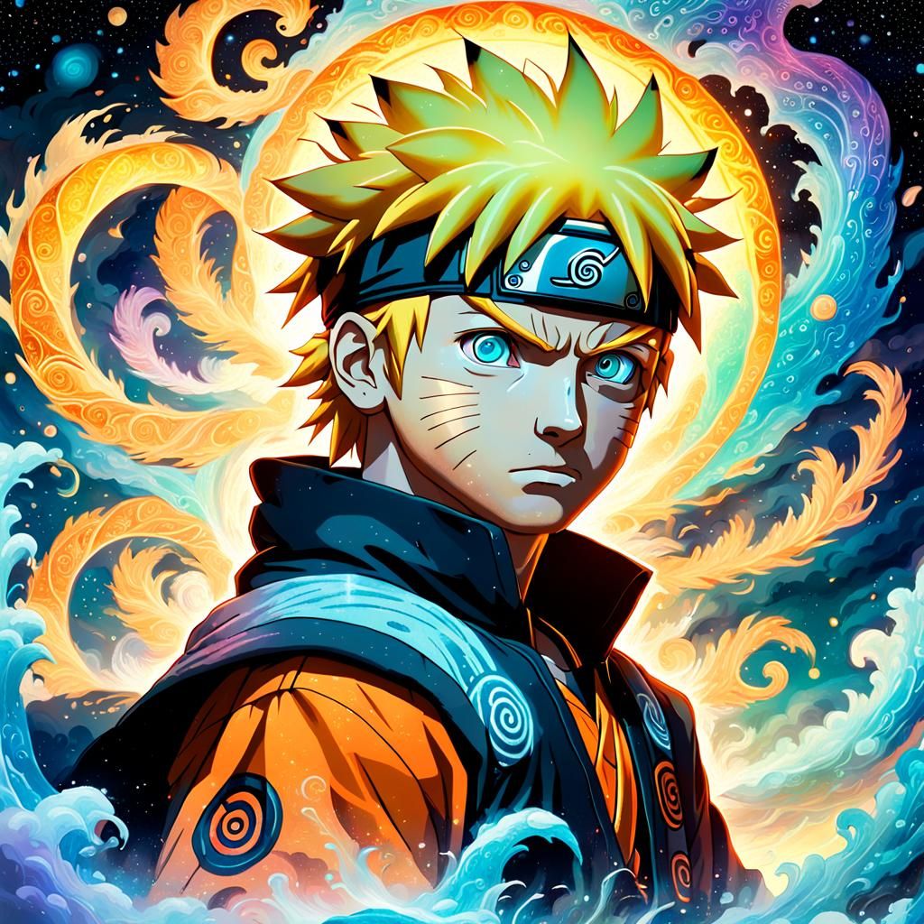 Naruto Uzumaki in Ethereal Fantasy Style
