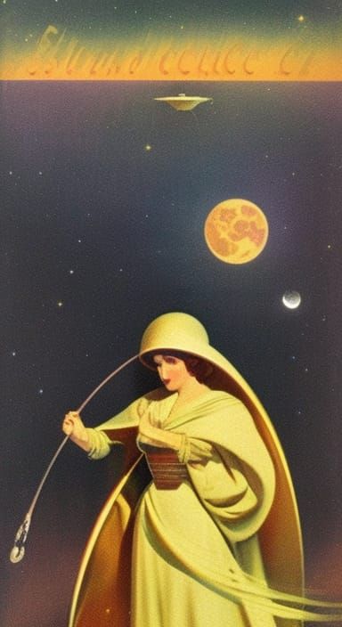 Vintage sci-fi illustration
