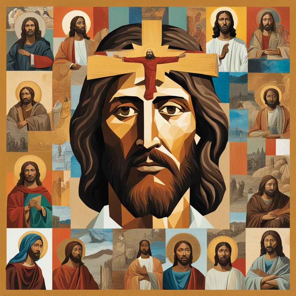 Jesus in Contemporary Art Collage