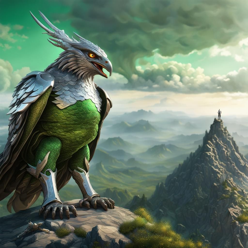 Armored Hawk: Dark Fantasy Concept Art