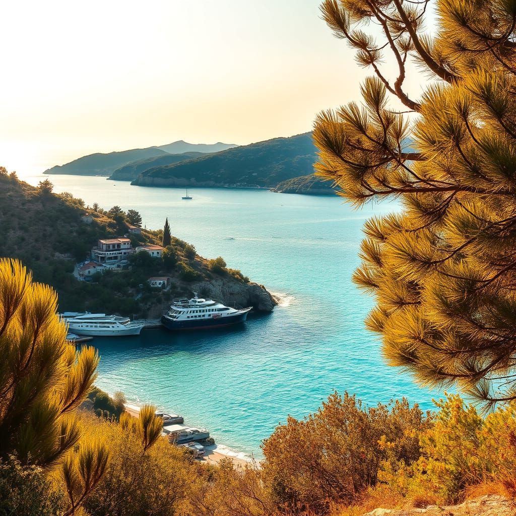 Hyperrealistic Summer Landscape of North Cyprus in HDR
