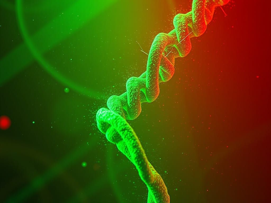 Degradation DNA in Polished Green Light