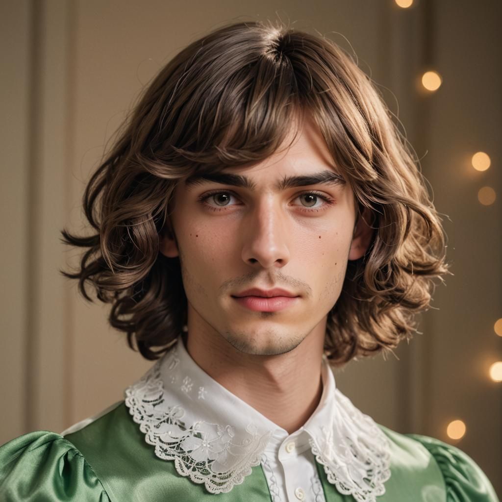 Striking Portrait of a Young Man in Drag