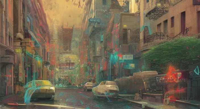 Vibrant Surreal Dreamscapes: Merging Reality and Fantasy