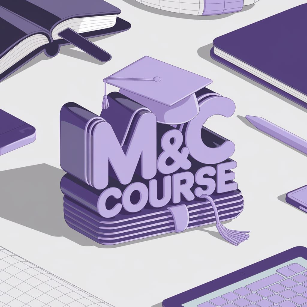 Anime-Style Study Logo with Graduation Cap