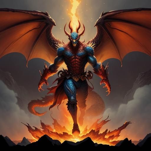 Mighty Dragon Roaring in Mystical Forest: Comic Book Art