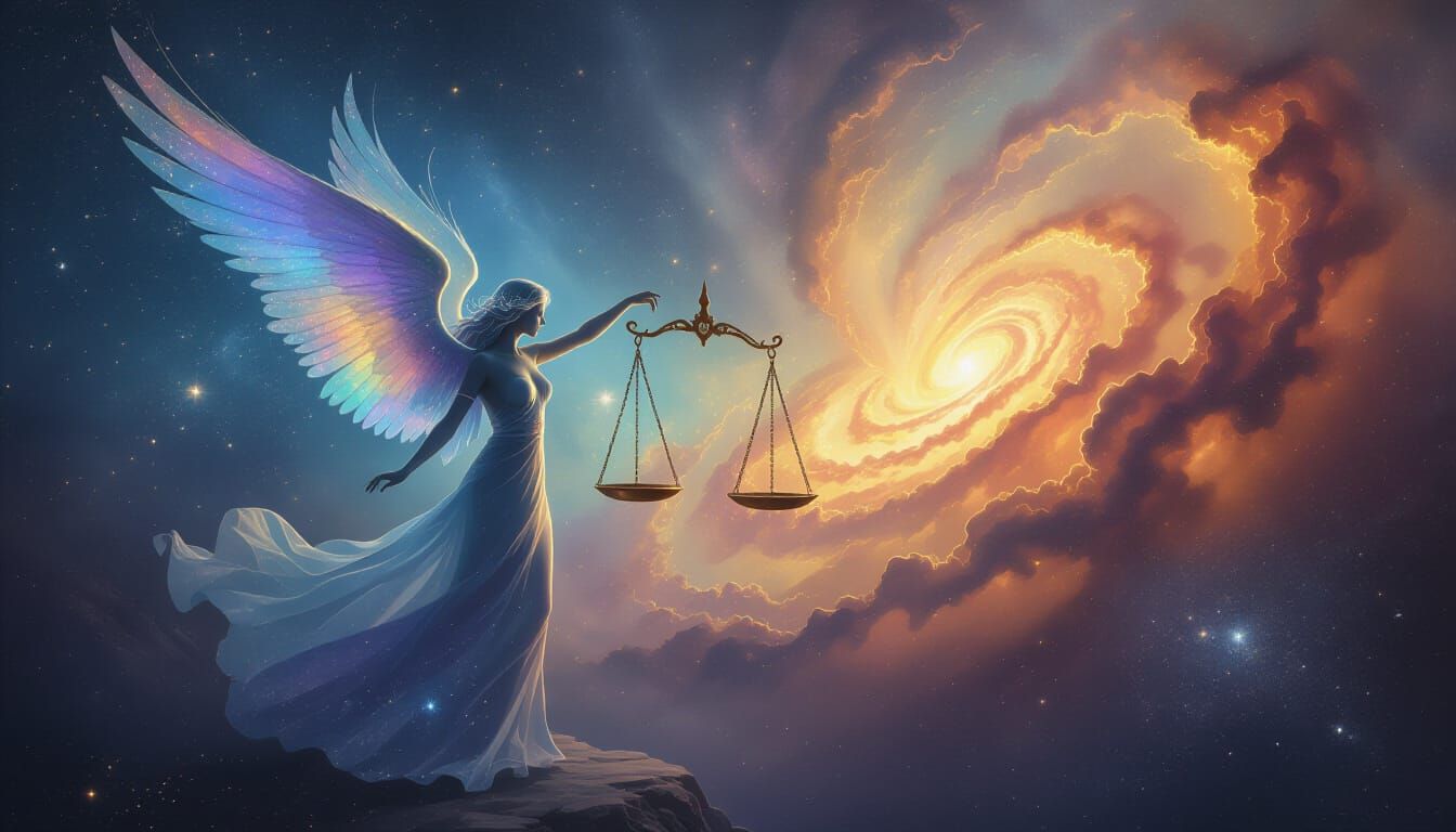 Celestial Being Balances Good and Evil in Cosmic Impressioni...