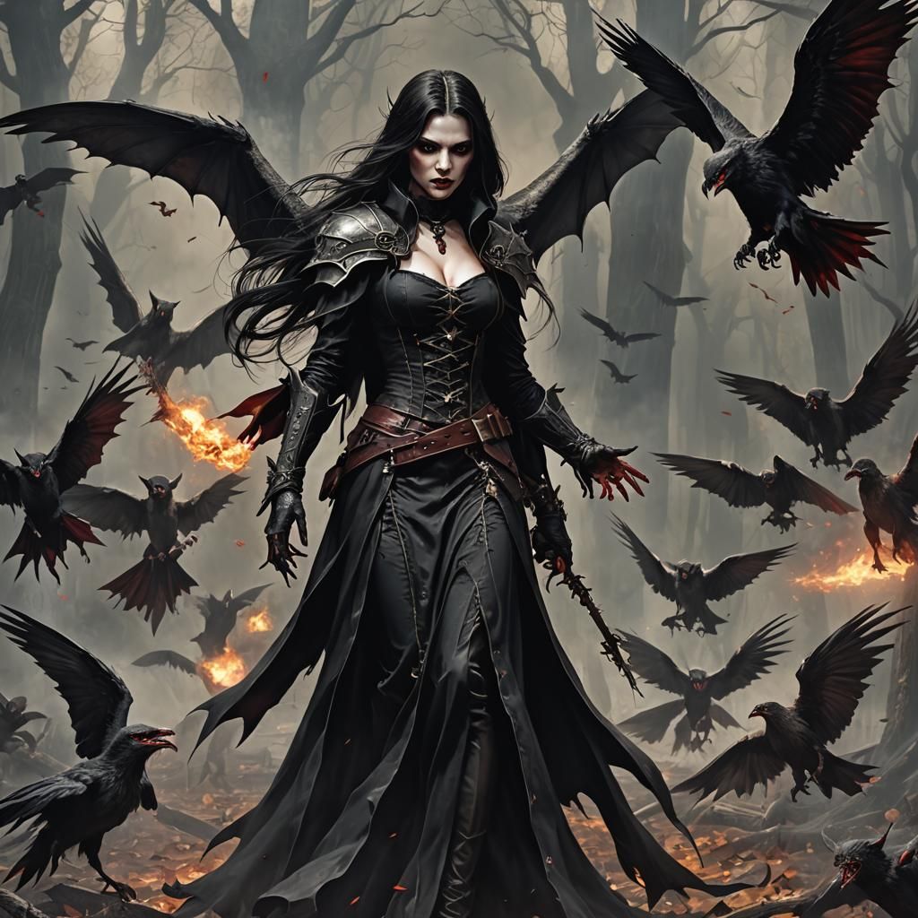 Vampire Witch Angels on the Hunt