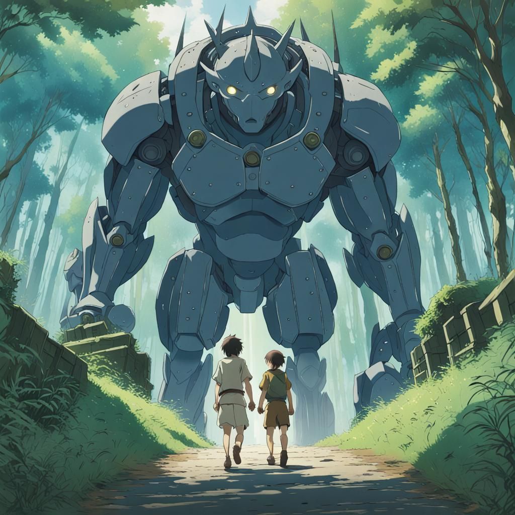 Epic Battle: Good vs Evil in Anime Style