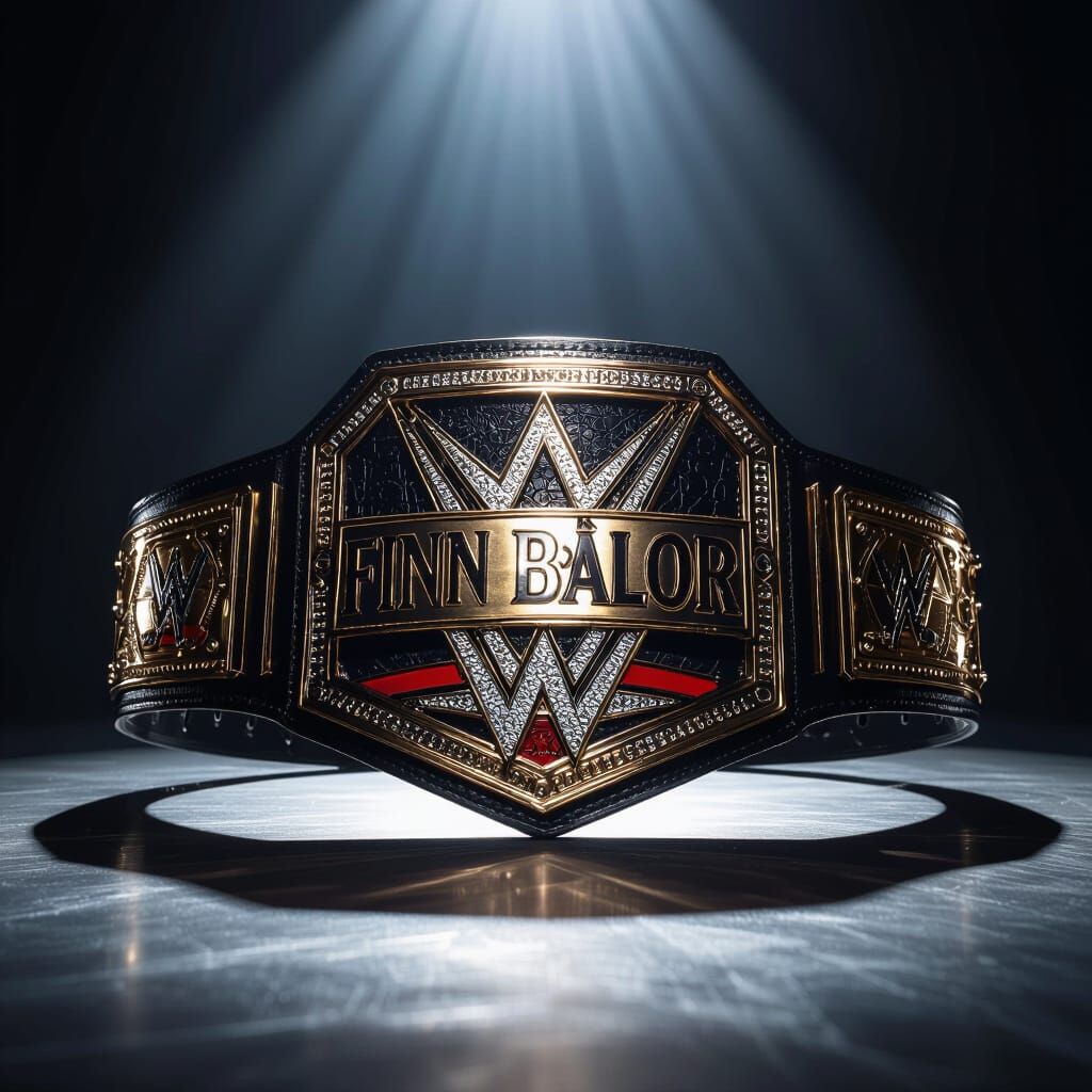 Finn Balor WWE Championship Belt - Hyperrealistic