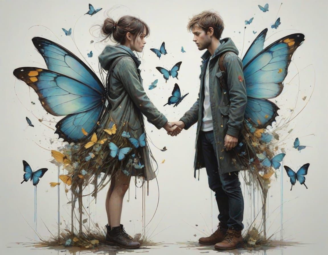 Colorful Butterfly Dance