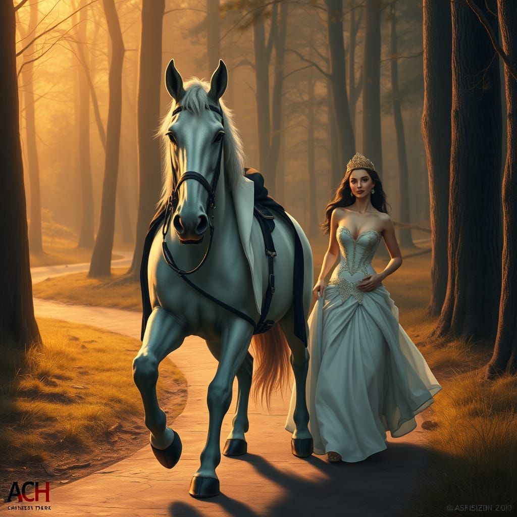 Travel Tails with Princess and White Horse sans Prince