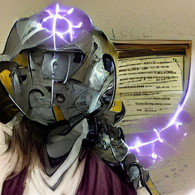 Warforged Celestial Warlock with Halo