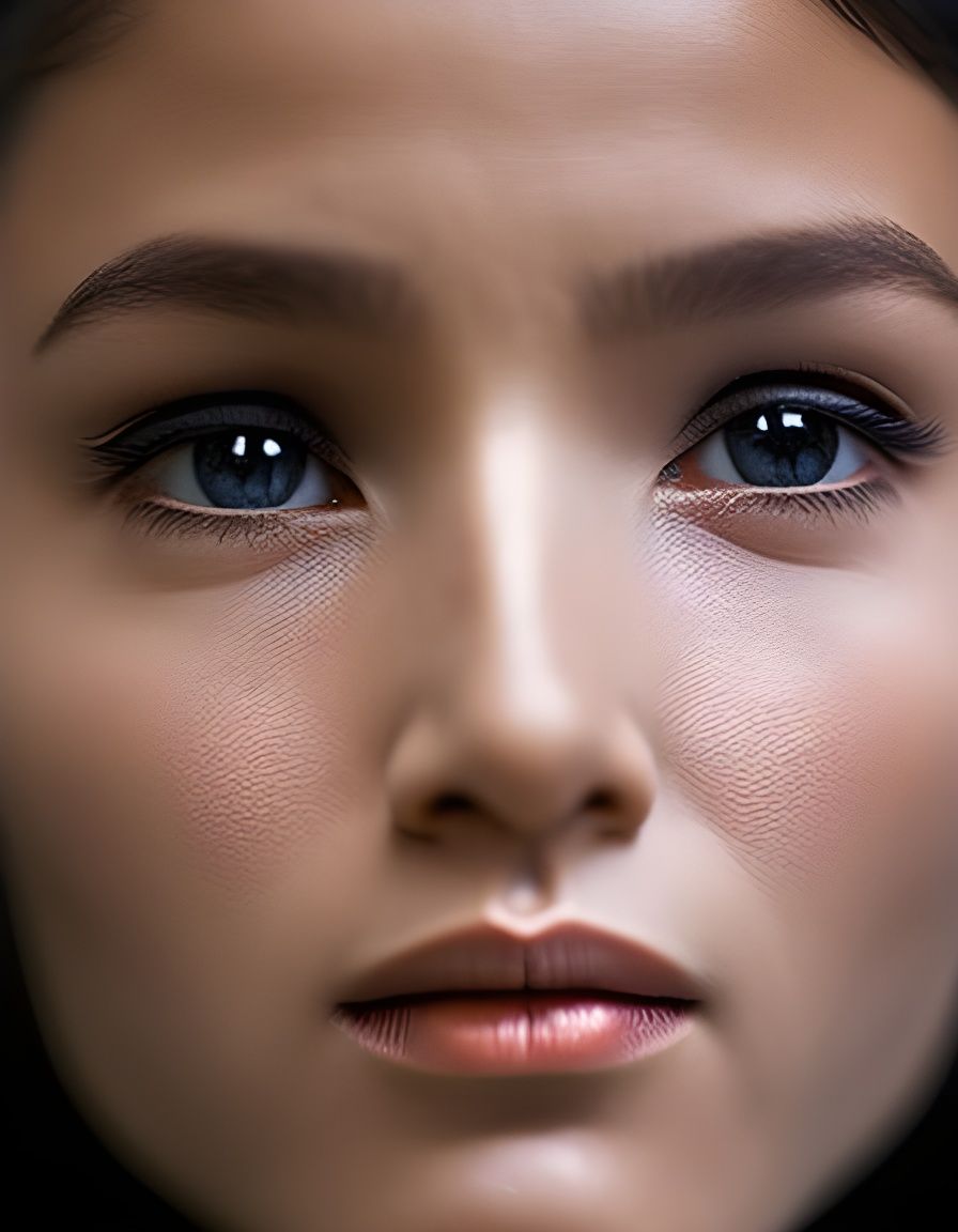 Hyperrealistic Robot Portrait in Professional Photography St...