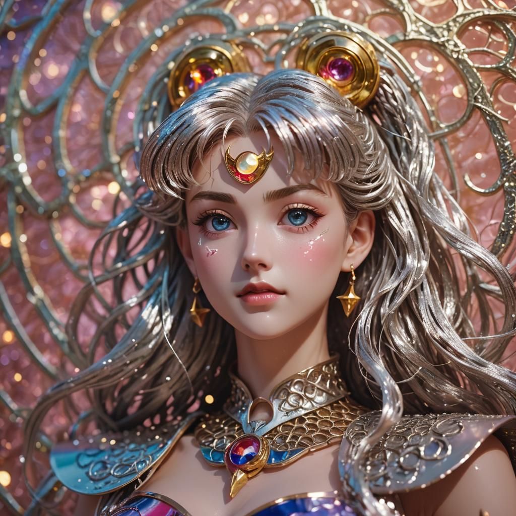 Sailor Moon in Platinum Chainmail: Cinematic Still