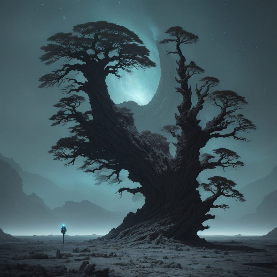 Astronaut Finds Giant Petrified Tree on Asteroid