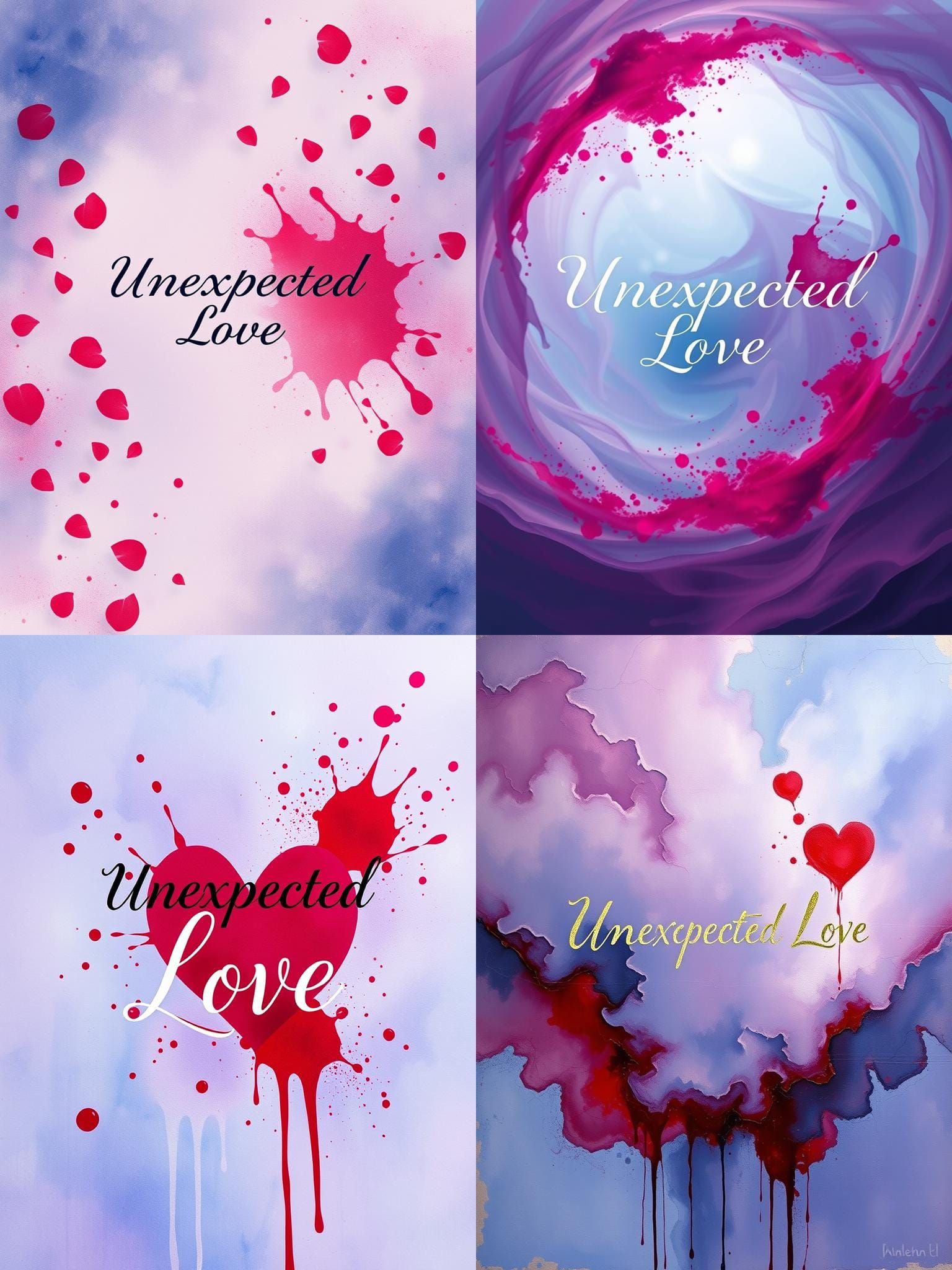 Abstract Image: Unexpected Love in Lavender and Blue