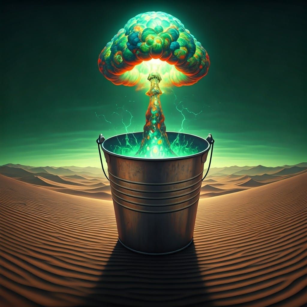 Psychedelic Vortex Contained in Bucket