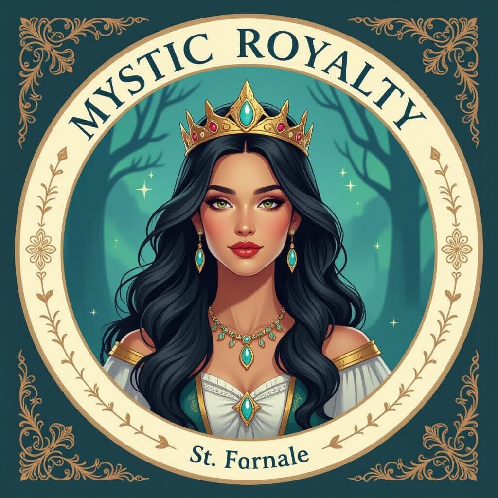 Mystic Royalty: A Majestic AI Art Piece