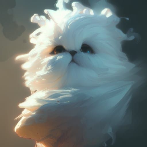Hyperdetailed Portrait of a Fluffy Creature