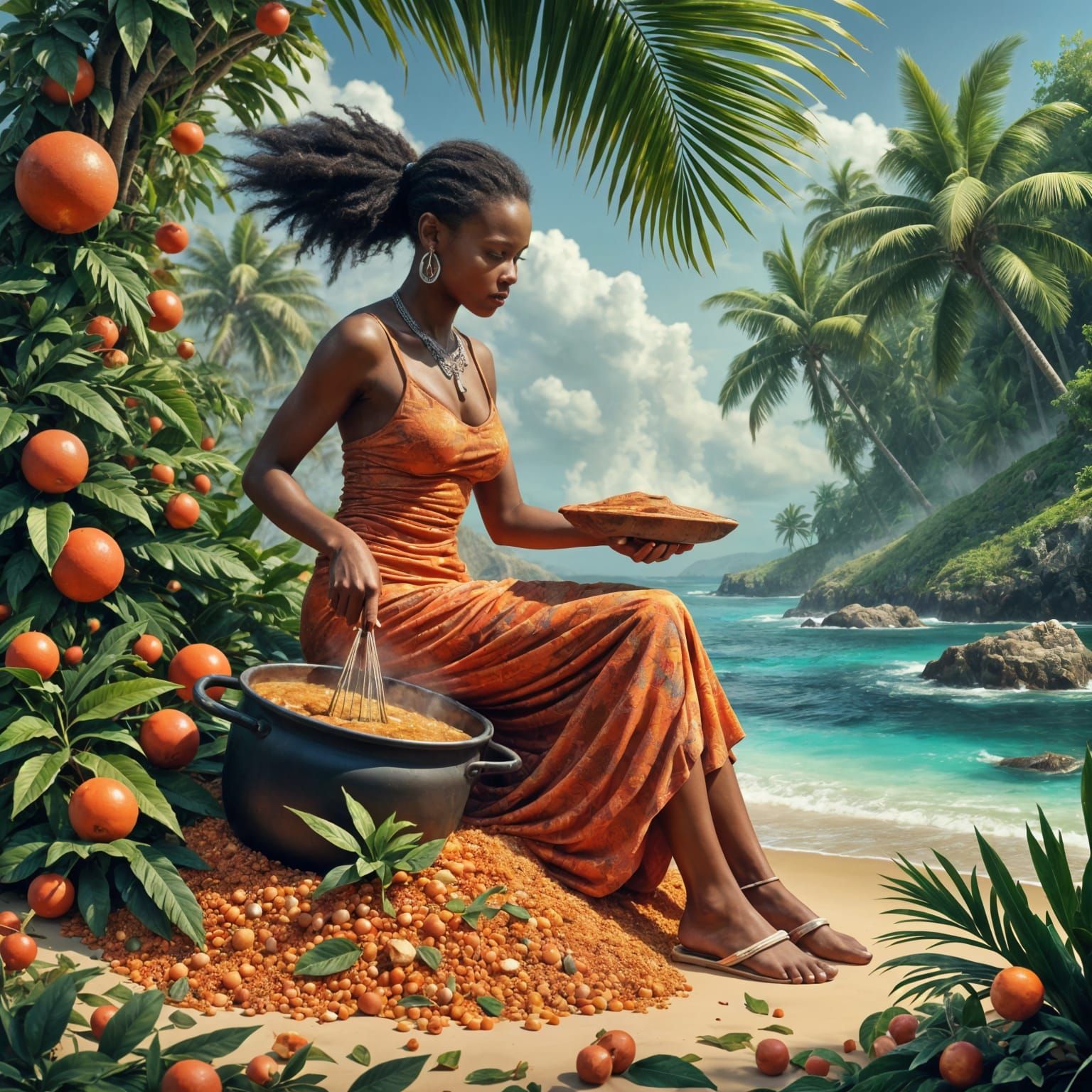 Abstract Hobo Stew Masterpiece in Vibrant Colors