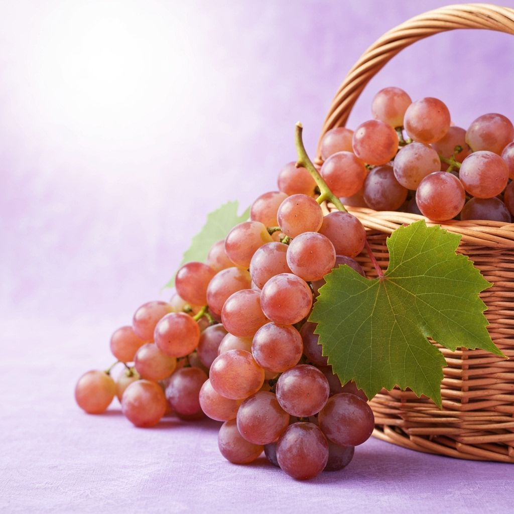 Seamless Purple Grape Pattern in Digital Painting Style