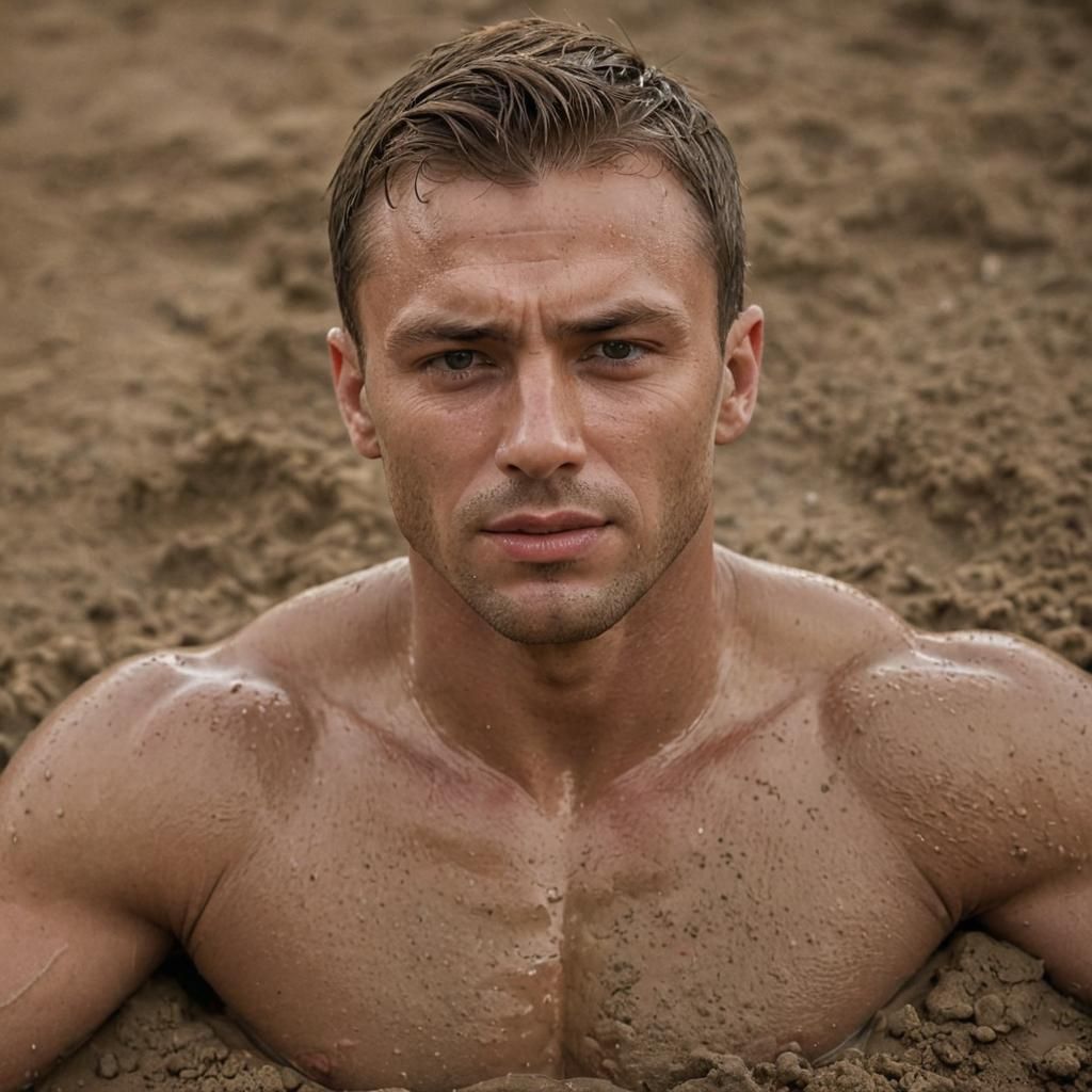 Man's Desperate Struggle in Quicksand: Natural Light Photogr...