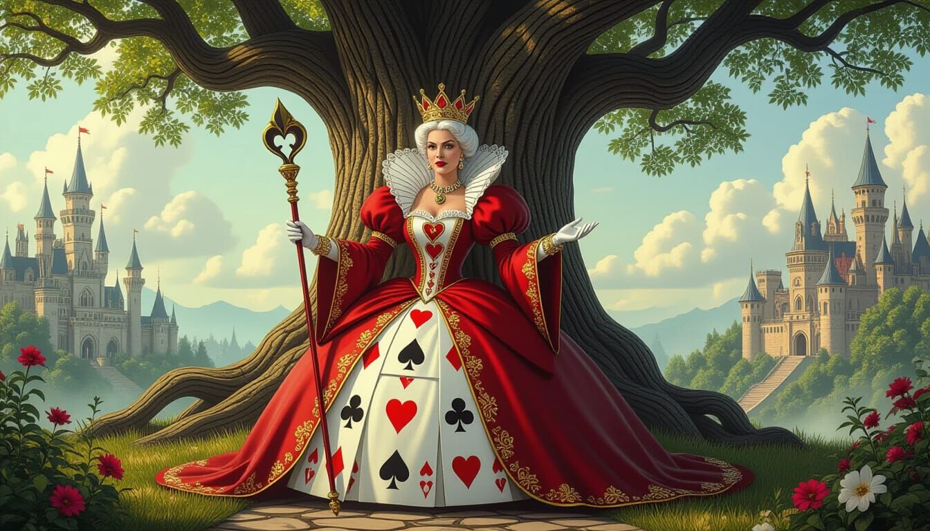 Queen of Hearts Rules Ancient Tree Kingdom