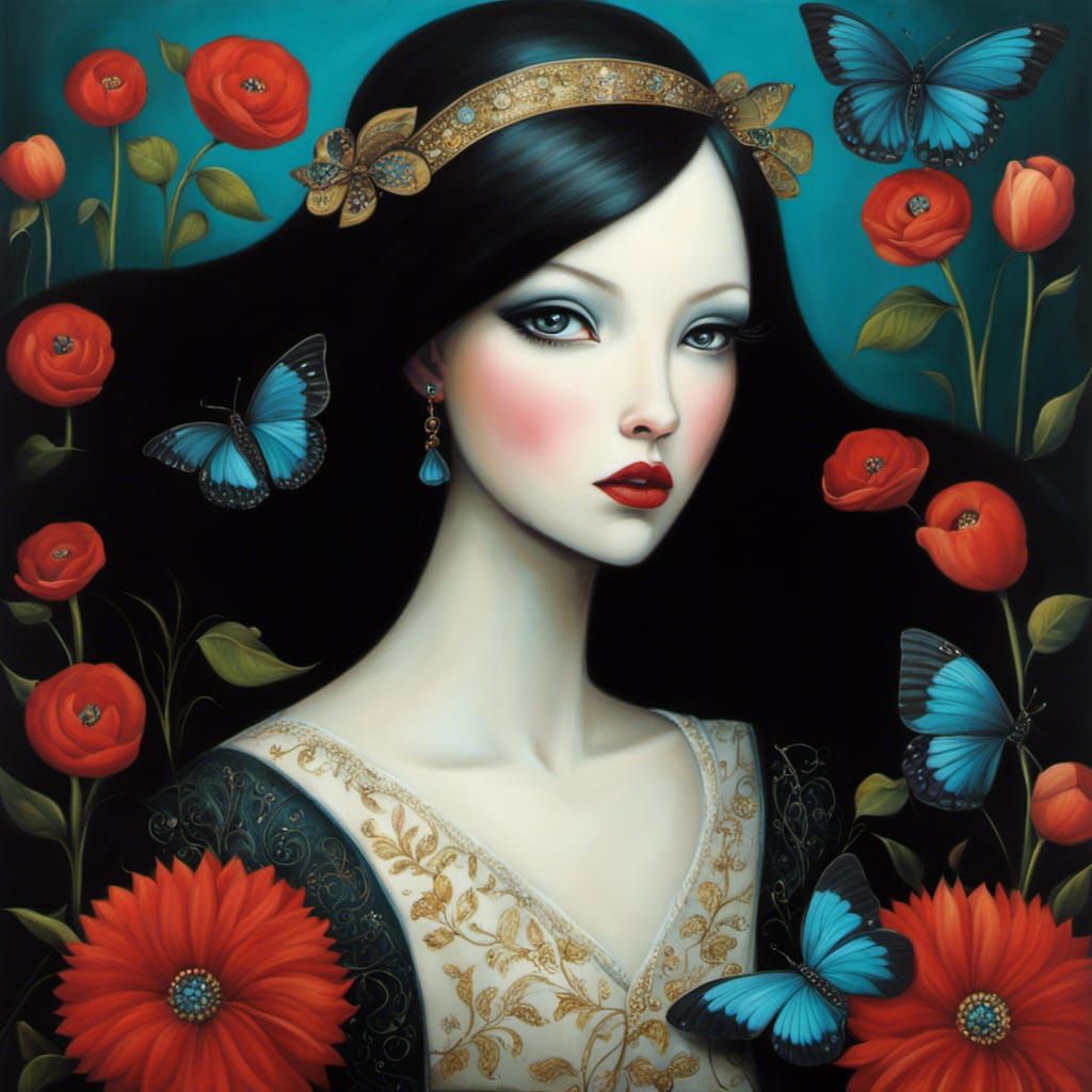 Girl with Attitude: Classical Portrait