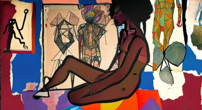 Eclectic Fusion: Figure Drawing in Afrofuturist Wonderland