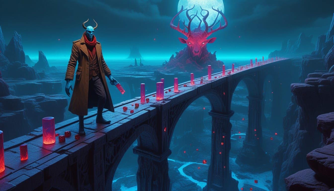 Eland Man Confronts Ancient Bridge of Human Faces