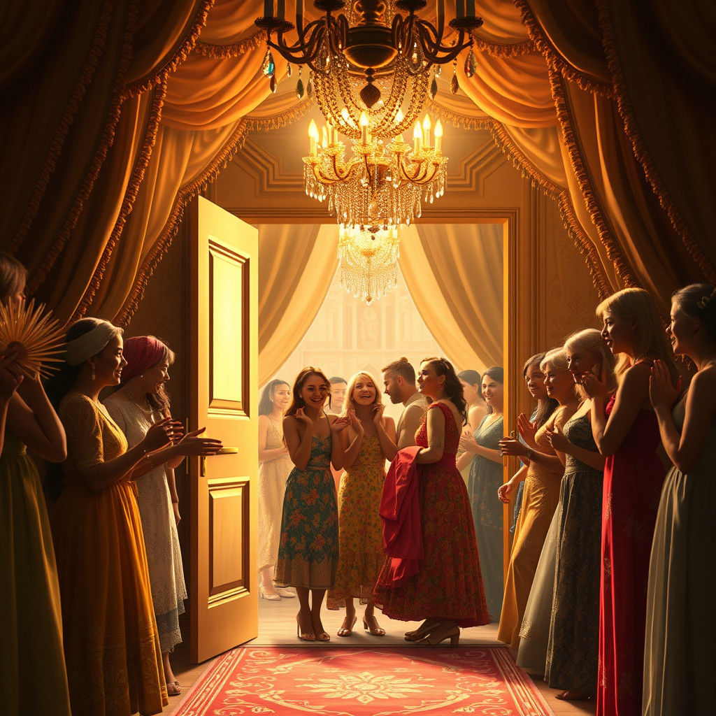 Cosy Whimsical Scene in Golden Light