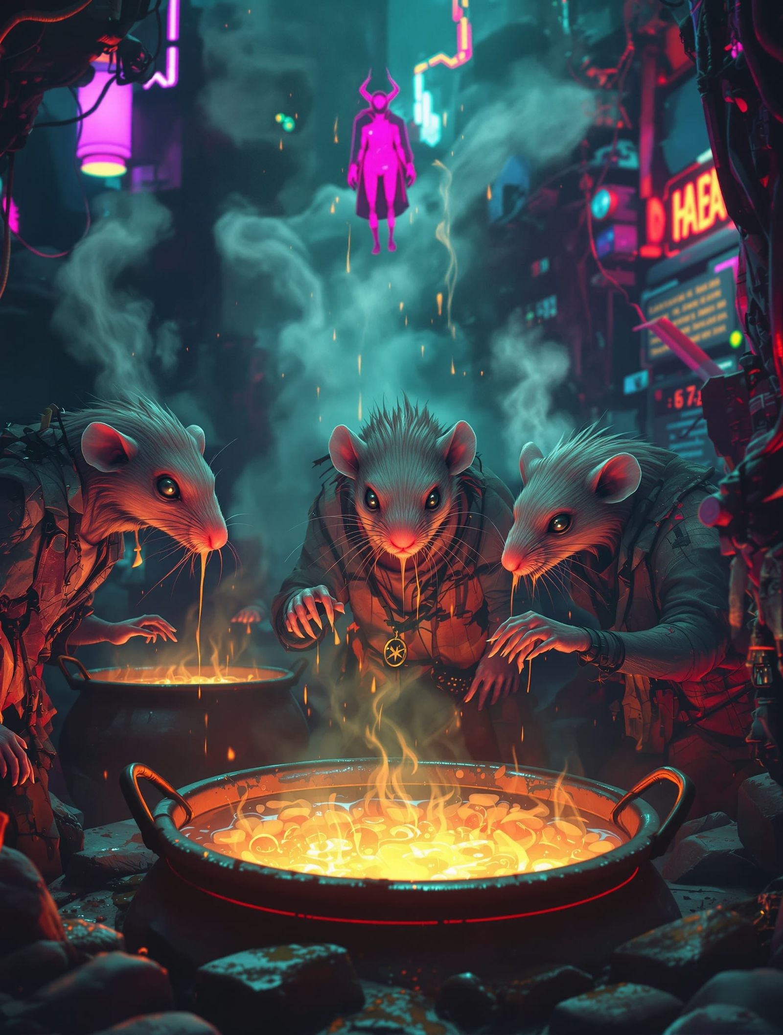 Dystopian Mole Rats in Unreal Engine 3D