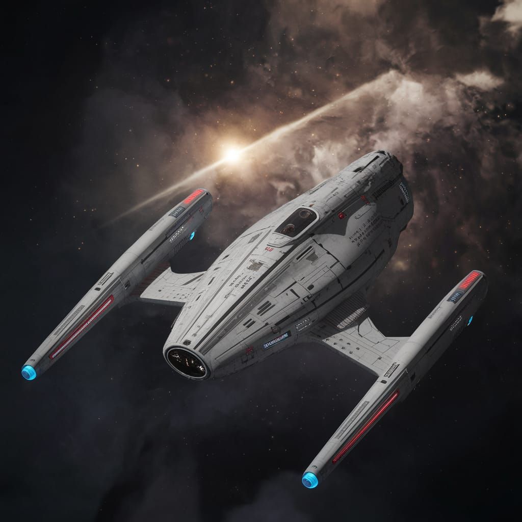 Ferengi Starship Fighter in Realistic Detail