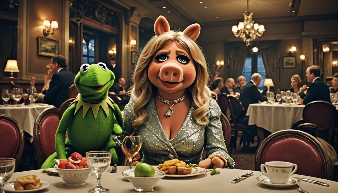 Miss Piggy and Kermit's Cinematic Restaurant Date