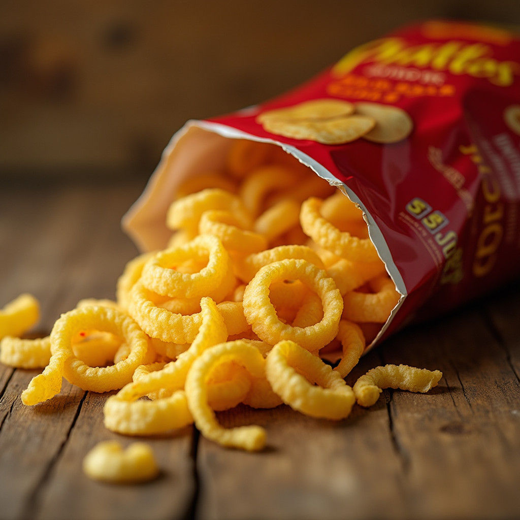 Piattos Chips Still Life in Pop Art Style